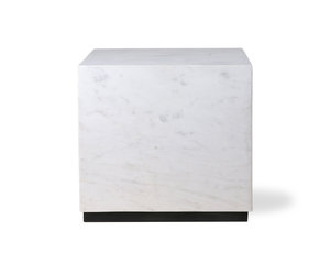 Gezag Heiligdom Verwaand Salontafel wit marmer blok 35 cm - Koopgids voor Marmer Tafels en  Accessoires